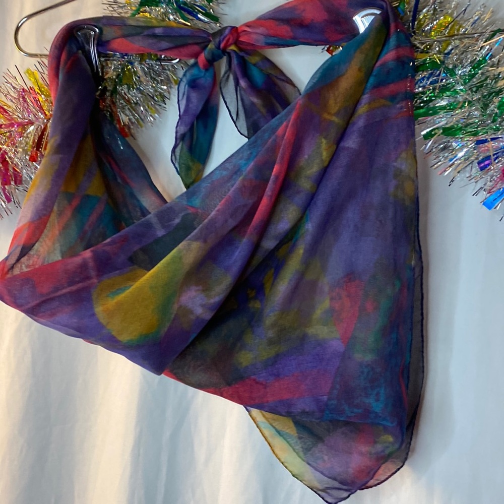 Vintage Swirled Square Scarf